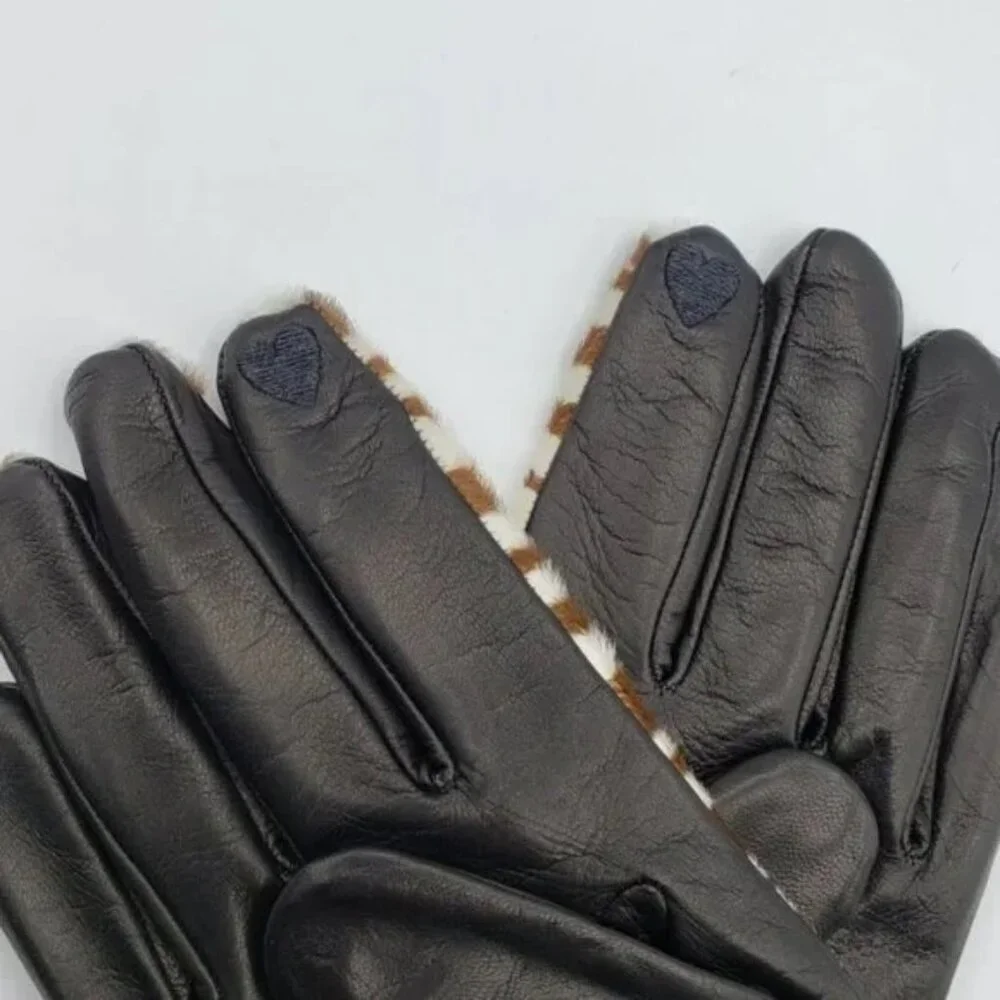 J. Crew Touch-screen Leather Gloves